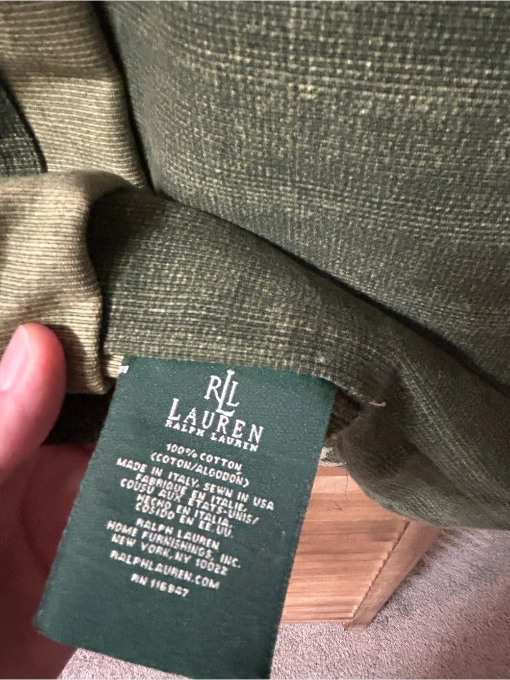 Lauren By Ralph Lauren Rutherford Park Tapestry Euro Pillow Shams Set of Two